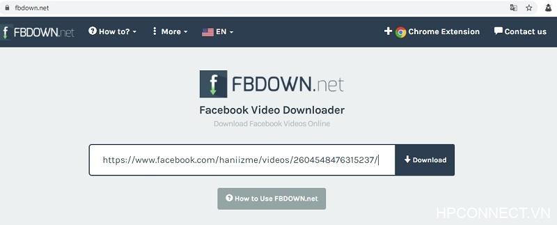 Tải video Facebook app bằng FBdown.net - 1