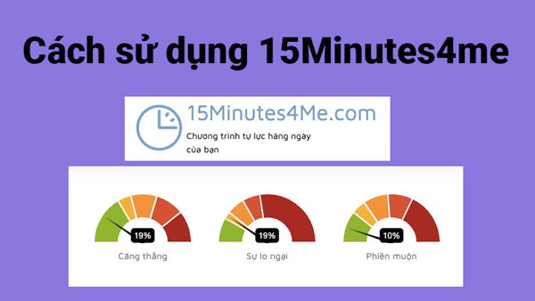 Cách sử dụng 15Minutes4me.com Tiếng Việt kiểm tra stress