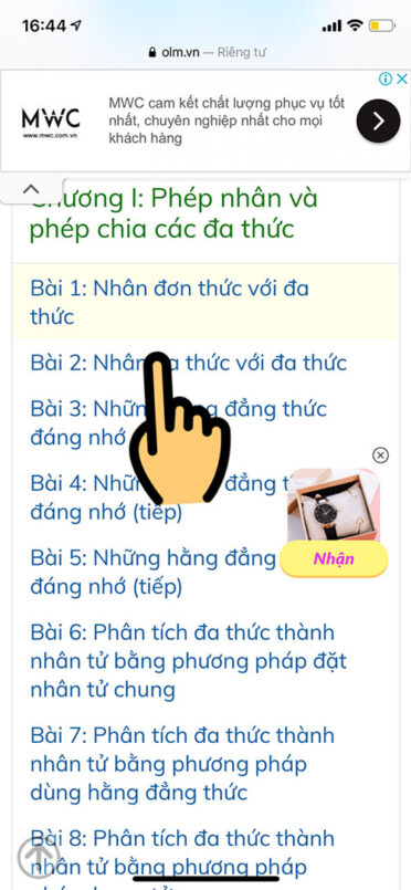 Ôn bài, luyện tập trên olm.vn lớp 4 đăng nhập - 1