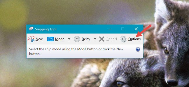 Tùy chỉnh Snipping Tool