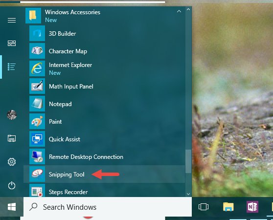 Cách mở Snipping Tool trong Windows 10 - 1