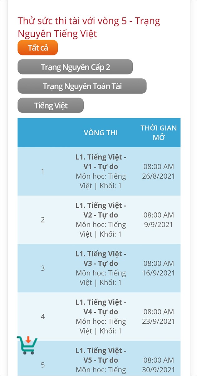 Hướng dẫn Trang Nguyen Tieng Viet .edu.vn đăng nhập trên điện thoại - 3