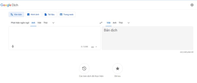 Truy cập Google Dịch