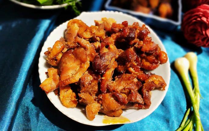 Thành quả món vịt nướng sả ngon miệng, đẹp mắt.