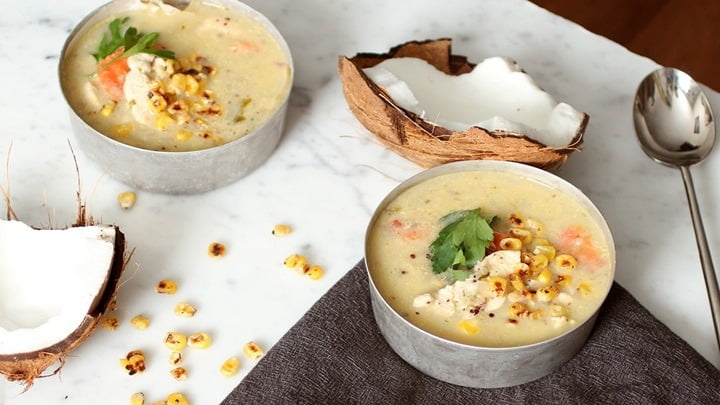 Súp gà cốt dừa kiểu Thái ngon chuẩn vị dễ thực hiện